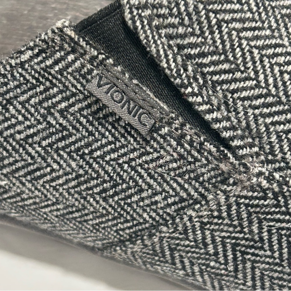 VIONIC MENS MAXWELL DARK GREY HERRINGBONE SLIPPER CANVAS, ORTHOTIC, COMFORT, 13 - Picture 4 of 13